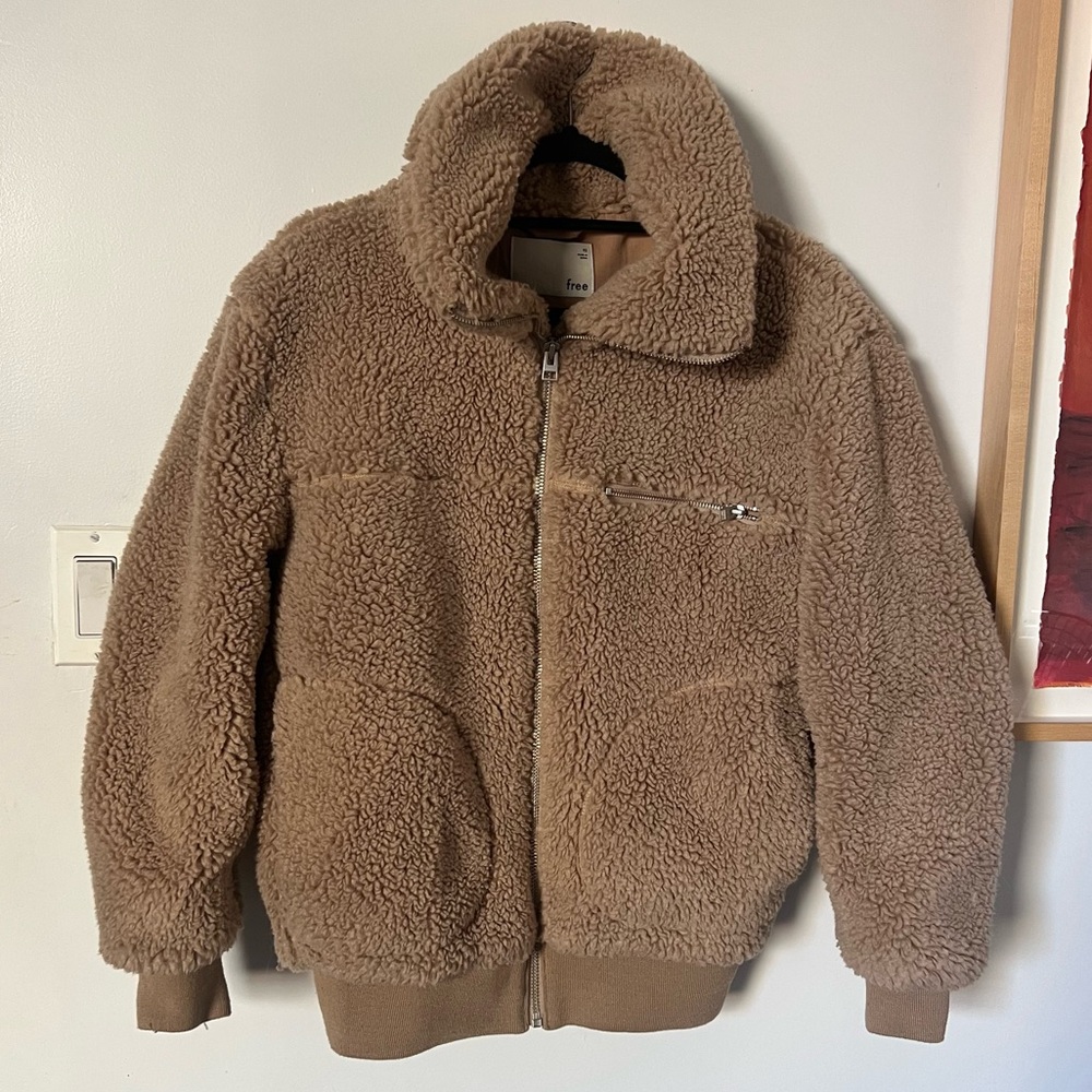 Tan Aritzia / Wilfred Teddy Jacket